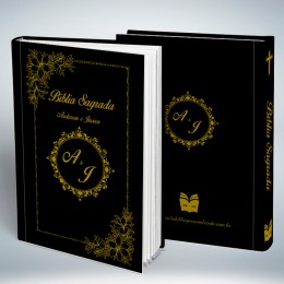 Bíblia Personalizada Casamento Black Bíblia Personalizada Casamento Black